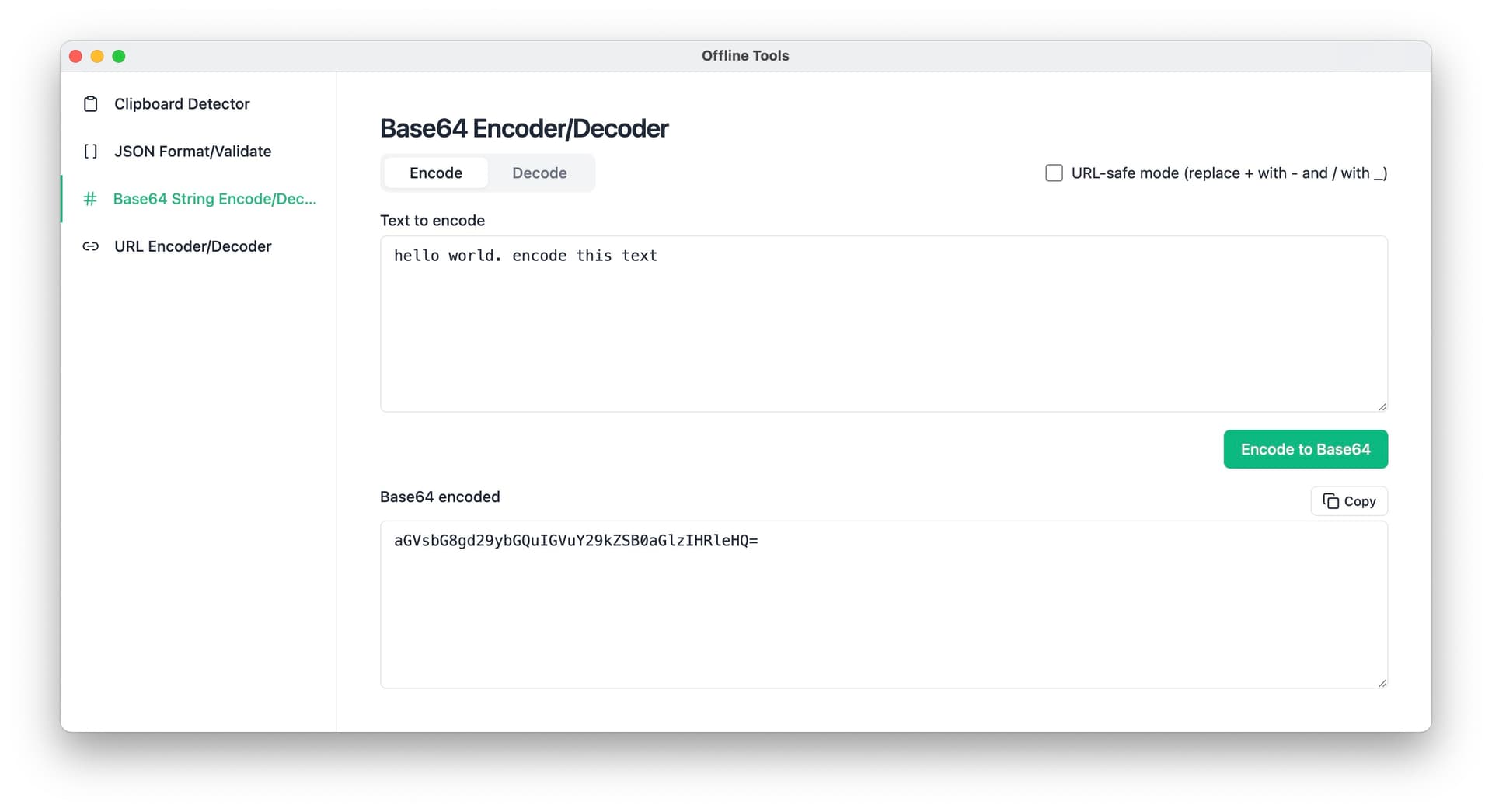 Backend Developer Tools Screenshot